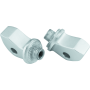 Kuryakyn 8900 Splined Front Peg Adapter 15-20 Scout Silver