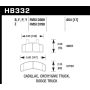 Hawk Performance HB332P.654 SuperDuty Disc Brake Pad