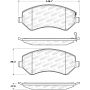 Stoptech 305.08560 Street Select Brake Pads