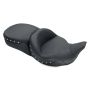 Mustang Motorcycle 79546 Mustang 08-21 Harley Electra Glide,Rd Glide,Rd King,Str Glide Super Touring 1PC Seat w/Studs - Black
