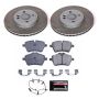 PowerStop SC5784 Semi-Coated Rotor and Low-Dust Ceramic Brake Pad Kit