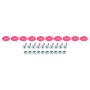 ALLSTAR PERFORMANCE ALL18686 Countersunk Bolt Kit Pink 10pk