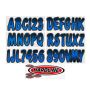Hardline BLBKG200 Boat Lettering Registration Kit 3 in. - 200 Blue/Black