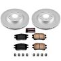 PowerStop CRK1146 Genuine Geomet Coated Rotor and Low-Dust Ceramic Brake Pad Kit