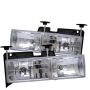 SPYDER 5012388 Crystal Glass Headlights - Chrome