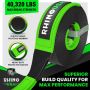 Rhino USA TOWSTRAP-410 Recovery Tree Saver Strap 4Inx10Ft (Black)