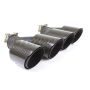 Different Trend 3.5″ Dual Bolt-on Double Wall Slant Glossy Carbon Fiber Tip Driv BC-25224L