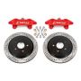 BMR Suspension DBK573 BMR 14-19 Chevrolet Corvette Brake Kit For 15in Conversion Drilled And Slotted Rotors/Red Calipers