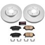 PowerStop CRK5377 Genuine Geomet Coated Rotor and Low-Dust Ceramic Brake Pad Kit