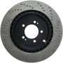 Stoptech 128.46075R 08 Mitsubishi Evo AWD Drilled Right Rear Rotor