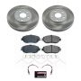 PowerStop SC1075 Semi-Coated Rotor and Low-Dust Ceramic Brake Pad Kit