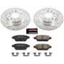 PowerStop K2450 Z23 Daily Driver Carbon-Fiber Ceramic Brake Pad and Drilled & Slotted Rotor Kit