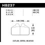 Hawk Performance HB237M.625 Black Disc Brake Pad