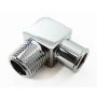 RACING POWER CO-PACKAGED RPCR4529 90 Deg Alum Fitting 3/4 X 1/2In- Chrome