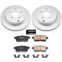 PowerStop CRK3060 Genuine Geomet Coated Rotor and Low-Dust Ceramic Brake Pad Kit
