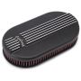 EDELBROCK EDE41153 Billet Alum. Single Carb A/C - Small Oval- Black