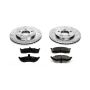 PowerStop K2140 Z23 Daily Driver Carbon-Fiber Ceramic Brake Pad and Drilled & Slotted Rotor Kit