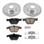 PowerStop K6073 Z23 Daily Driver Carbon-Fiber Ceramic Brake Pad and Drilled & Slotted Rotor Kit