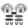 PowerStop K6107 Z23 Daily Driver Carbon-Fiber Ceramic Brake Pad and Drilled & Slotted Rotor Kit