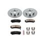 PowerStop KOE1526 OE Stock Replacement Low-Dust Ceramic Brake Pad and Rotor Kit