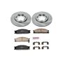 PowerStop KOE4837 OE Stock Replacement Low-Dust Ceramic Brake Pad and Rotor Kit