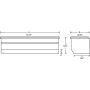 LUND 4455 97-10 Dodge Dakota Std. Cab (8ft. Bed Chest) Challenger Tool Box - Brite