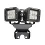 Go Rhino 599502T 18-20 Jeep Wrangler JL/JLU Light Mount - One or Two 3in Cubes