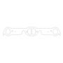 Cometic Gasket C5905-030 Cometic Pontiac 326/350/389/400/421/428/455 V8 .030in MLS Exhaust Manifold Gasket Set