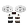 PowerStop K6535 Z23 Daily Driver Carbon-Fiber Ceramic Brake Pad and Drilled & Slotted Rotor Kit