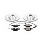 PowerStop K5298 Z23 Daily Driver Carbon-Fiber Ceramic Brake Pad and Drilled & Slotted Rotor Kit