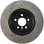 Stoptech 128.34124L 11-15 BMW 535i/535xi/ 12-15 640i Front Left Drilled Sport Brake Rotor