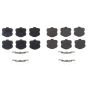 PowerStop 17-1185F PowerStop - Z17 Low-Dust Ceramic Brake Pads with Hardware