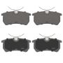 Wagner Brake MX886 ThermoQuiet Semi-Metallic Disc Brake Pad Set