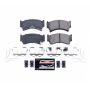 PowerStop Z23-668 PowerStop - Z23 Daily Driver Carbon-Fiber Ceramic Brake Pads with Hardware Kit