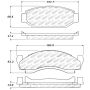 StopTech Performance 72-74 Ford Gran Torino / Ranchero / Thunderbird Front Brake Pads