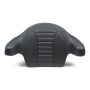 Mustang Motorcycle 79014GM Mustang 14-21 HD FL Touring Extended Arm Wrap-Around Backrest Deluxe - Black w/Grey Stitching