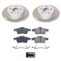 PowerStop SC6398 Semi-Coated Rotor and Low-Dust Ceramic Brake Pad Kit