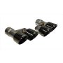 Corsa Performance 14333BLK Twin 4.0in. Black PVD Pro-Series Tip Kit (Clamps Included)