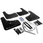 Rally Armor 13+ Ford Fiesta ST Black Mud Flap w/ Silver Logo