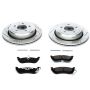 PowerStop K1368 Z23 Daily Driver Carbon-Fiber Ceramic Brake Pad and Drilled & Slotted Rotor Kit