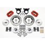Wilwood 140-11018-DR Forged Dynalite Front Kit 11.00in Drilled Red 87-93 Mustang 5 Lug