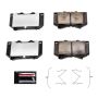 PowerStop Z36-812 PowerStop - Z36 Truck and SUV Carbon-Fiber Ceramic Brake Pads with Hardware Kit