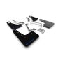 Rally Armor 2009-11 Ford Focus MK2 RS Black Mud Flap Blue Logo