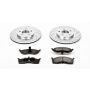 PowerStop K3143 Z23 Daily Driver Carbon-Fiber Ceramic Brake Pad and Drilled & Slotted Rotor Kit