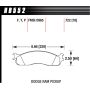 Hawk Performance HB552P.722 SuperDuty Disc Brake Pad