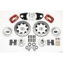 Wilwood 140-9828-DR Forged Dynalite Front Kit 12.19in Drilled Red 62-72 CDP B & E Body-Drum