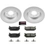 PowerStop CRK2453 Genuine Geomet Coated Rotor and Low-Dust Ceramic Brake Pad Kit