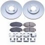 PowerStop CRK2309 Genuine Geomet Coated Rotor and Low-Dust Ceramic Brake Pad Kit