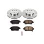 PowerStop KOE1153 OE Stock Replacement Low-Dust Ceramic Brake Pad and Rotor Kit
