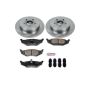 PowerStop KOE1709 OE Stock Replacement Low-Dust Ceramic Brake Pad and Rotor Kit